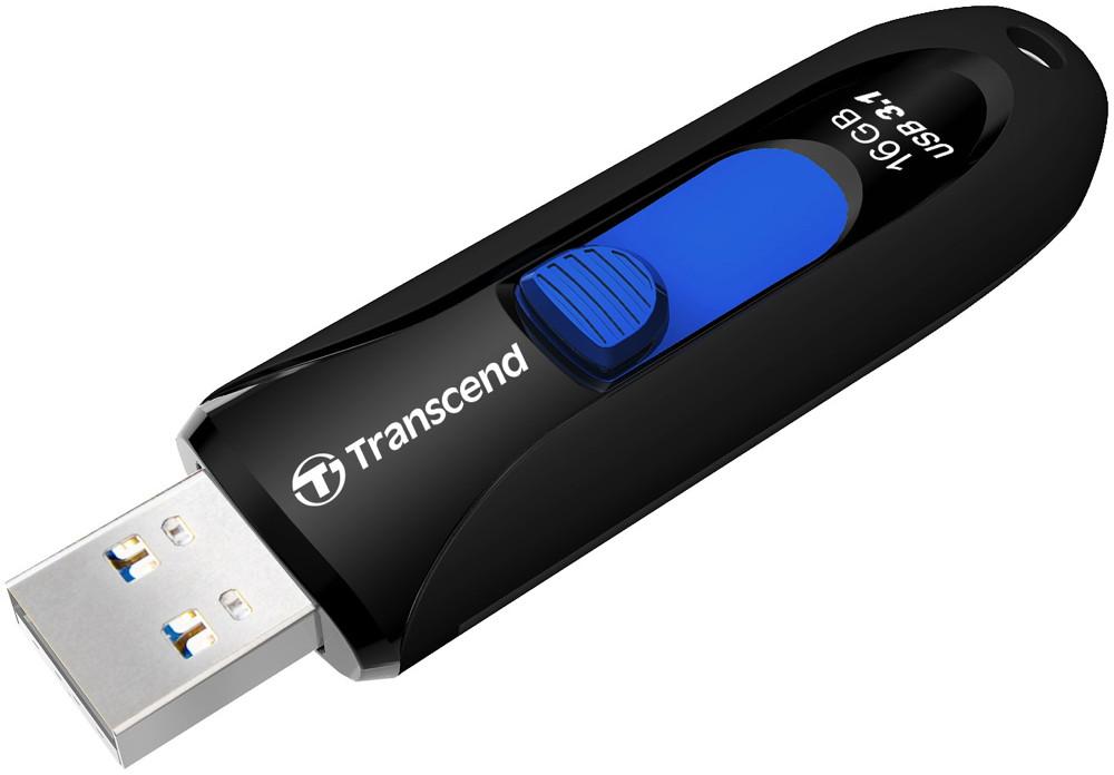 Transcend USB Stick 16GB Speicherstick JetFlash 790K schwarz USB 3.1