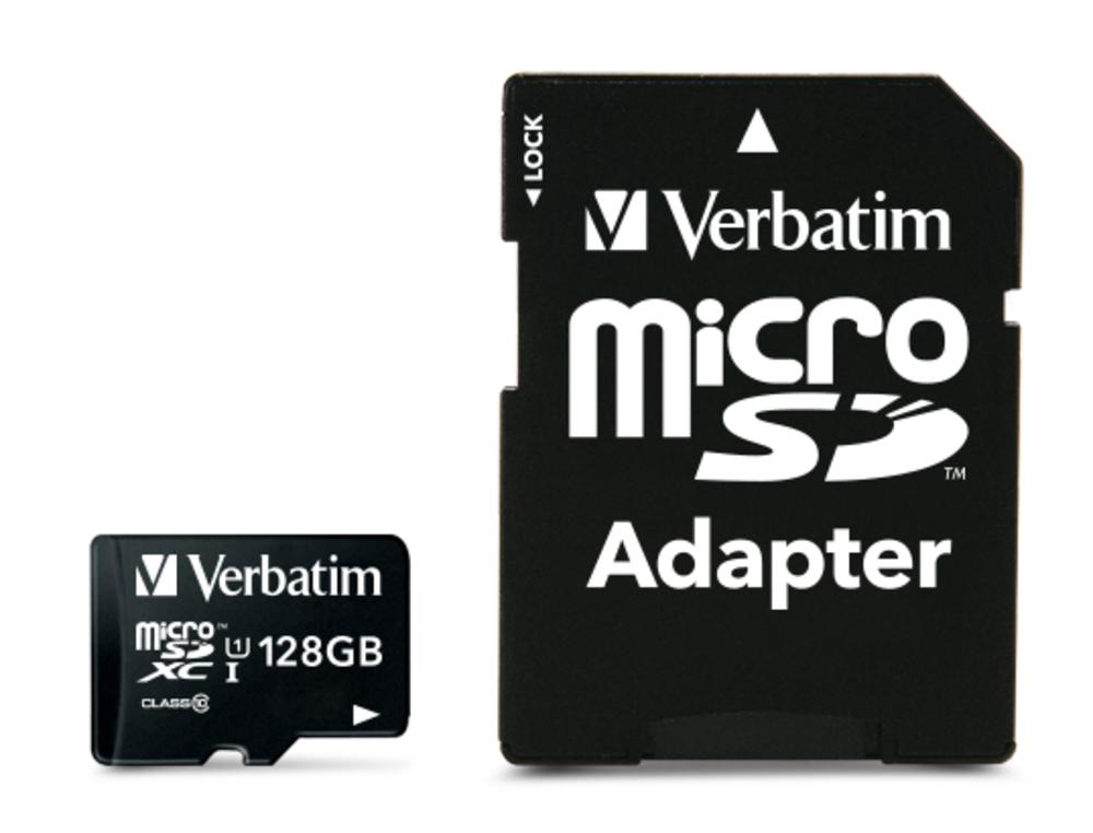 Verbatim Micro SDXC Karte 128GB Speicherkarte Premium UHS-I Class 10