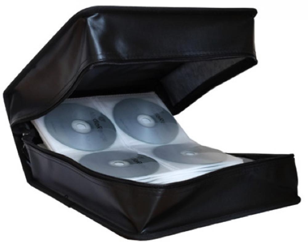 10 Mediarange Taschen Storage Wallet für 500 BD / CD / DVD in schwarz