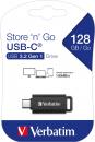 Verbatim USB Stick 128GB Speicherstick Store 'n' Go USB-C schwarz Typ C USB 3.2