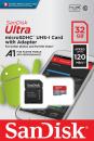 Sandisk Micro SDHC Karte 32GB Speicherkarte Ultra Android UHS-I U1 120 MB/s A1 Class 10