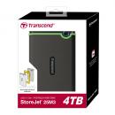 Transcend HDD externe Festplatte StoreJet 25M3 2,5 Zoll 4TB USB 3.1 iron gray