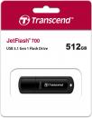 Transcend USB Stick 512GB Speicherstick JetFlash 700 schwarz USB 3.0
