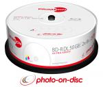 25 Primeon Rohlinge Blu-ray BD-R Dual Layer full printable photo on disc 50GB 8x Spindel