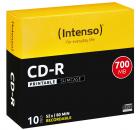 10 Intenso Rohlinge CD-R full printable 80Min 700MB 52x Slimcase