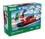Brio World Eisenbahn Set Container Hafen Set 16 Teile 33061