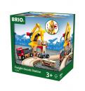 Brio World Eisenbahn Zubehör Frachtverladestation 6 Teile 33280