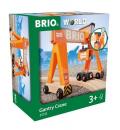 Brio World Eisenbahn Zubehör Container-Verladekran 4 Teile 33732