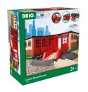 Brio World Eisenbahn Gebäude Großer Ringlokschuppen 2 Teile 33736