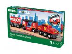 Brio World Eisenbahn Zug Feuerwehr Löschzug 4 Teile 33844