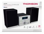 Thomson Bluetooth Kompaktanlage MIC122BT USB MP3 FM Radio AUX-IN silber TH361285