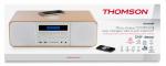 Thomson Bluetooth Kompaktanlage MIC201IDABBT USB MP3 Qi-Charger DAB+ Radio Holz weiß TH371697