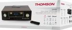 Thomson Bluetooth Kompaktanlage MIC256IDABBT USB MP3 Qi-Charger DAB+ Radio Holz braun TH380262