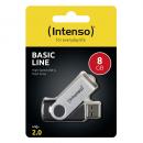 Intenso USB Stick 8GB Speicherstick Basic Line