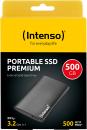 Intenso SSD externe Festplatte Premium Edition 1,8 Zoll 500GB USB 3.2 schwarz