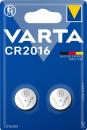 2 Varta 6016 Professional CR 2016 Lithium Knopfzelle Batterien im 2er Blister