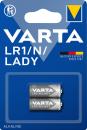 2 Varta 4001 Professional LR1 / N Lady Alkaline Knopfzelle Batterien im 2er Blister