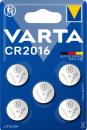 5 Varta 6016 Professional CR 2016 Lithium Knopfzelle Batterien im 5er Blister