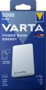 Varta Powerbank mobile Ladestation Energy 5000 mAh Typ A / Typ C USB OUT weiß