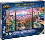 Schipper Malen nach Zahlen Master Class Triptychon 50x80cm Kirschblüte in Japan 609260751