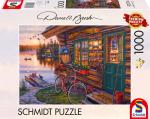 1000 Teile Schmidt Spiele Puzzle Darrel Bush Seehütte mit Fahrrad 58531