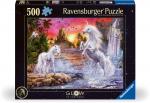 500 Teile Ravensburger Puzzle Glow in the dark Einhörner am Fluss 12000471