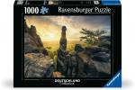 1000 Teile Ravensburger Puzzle Deutschland Collection Erleuchtung - Elbsandsteingebirge 12000585