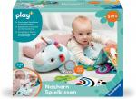 Ravensburger Babywelt Motorikspielzeug Play+ Nashorn Spielkissen für die Bauchlage 04866