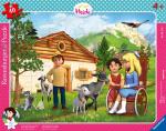 40 Teile Ravensburger Kinder Rahmen Puzzle Heidi Clara besucht Heidi in den Bergen 05572