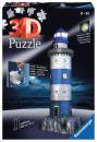 216 Teile Ravensburger 3D Puzzle Bauwerk Leuchtturm bei Nacht 12577