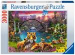 3000 Teile Ravensburger Puzzle Tiger in paradiesischer Lagune 16719