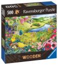 500 Teile Ravensburger Puzzle Wooden Holz Wilder Garten 17513