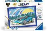 Ravensburger Malen nach Zahlen CREART Trend Serie D Character Blauer Lamborghini 23959