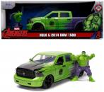 Jada Modellauto Hollywood Rides Marvel Hulk 2014 Ram 1500 mit Figur 1:24 253225029