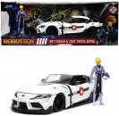 Jada Modellauto Hollywood Rides Robotech R. Fokker 20 Toyota Supra mit Figur 1:24 253255052