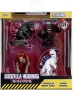 Jada Sammelfigur MetalFigs Godzilla x Kong Figuren 4er Pack 2,5 Zoll 6,5 cm 253252035