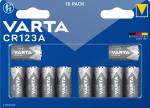 10 Varta 6205 Professional CR123A Lithium Batterie im 10er Blister