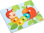 6 Teile HABA Kinder Greifpuzzle Raupe Mina 1303189001