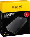 Intenso HDD externe Festplatte Memory Center 3,5 Zoll 3TB USB 3.2 schwarz