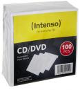 100 Intenso Papiertaschen mit Fenster für je 1 BD / CD / DVD weiß