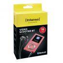 Intenso MP3 Player Video Scooter Bluetooth 16GB 1,8 Zoll Display pink
