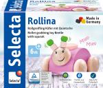 Selecta Babywelt Holz Rollspielzeug Rollina Käfer rosa Quietsche krabbeln 61072