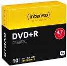 10 Intenso Rohlinge DVD+R 4,7GB 16x Slimcase