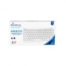 Mediarange Tastatur Compact ultraflach mit Kabel Keyboard QWERTZ weiß MROS113