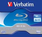 1 Verbatim Rohling Blu-ray BD-R Dual Layer 50GB 6x Jewelcase