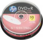 10 HP Rohlinge DVD+R Double Layer full printable 8,5GB 8x Spindel