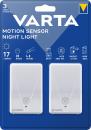 Varta Nachtlicht LED Motion Sensor Night Light Doppelpack 16624
