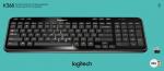 Logitech Tastatur K360 Wireless Unifying kabellos schwarz 920-003056