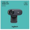 Logitech Webcam C310 HD 720p 1280x720 Pixel 30 FPS USB schwarz 960-001065