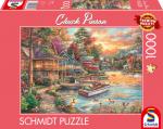 1000 Teile Schmidt Spiele Puzzle Chuck Pinson Ufer im Abendgold 58553